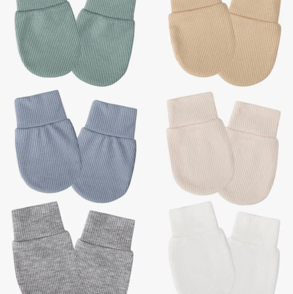Baby Mittens No Scratch Mittens Infant Soft Gloves Mittens for 0-6 Months Boys Girls