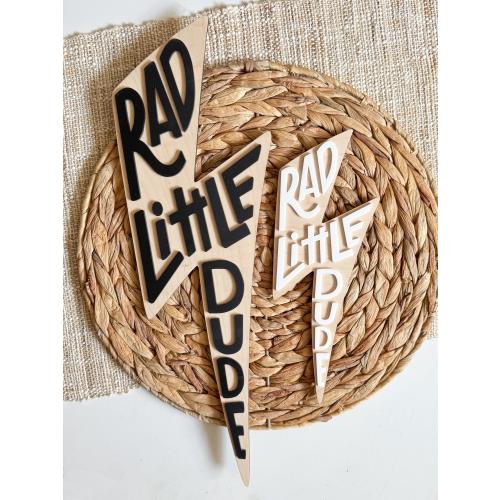 Rad Little Dude Wooden Wall Sign | Wall Decor for childrens room | Kids Bedroom | cool kids decor | wooden sign | boho decorations