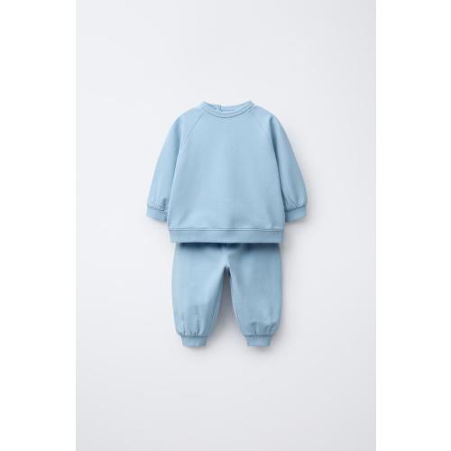 SWEATSHIRT AND JOGGER PANTS SET - Light blue | ZARA United States