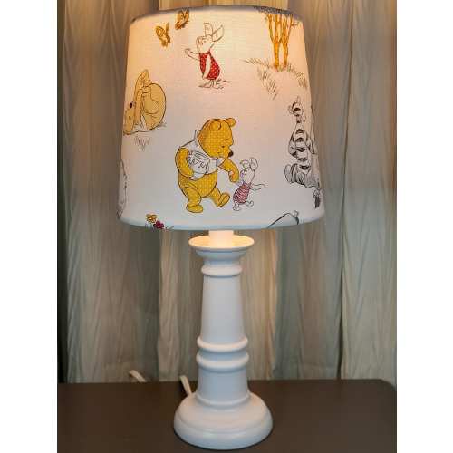 Winnie the Pooh Nursery accent lamp, Pooh Tigger Eeyore Baby lamp, Pooh Tigger Piglet child's table lamp, Bear nursery lamp, baby gift