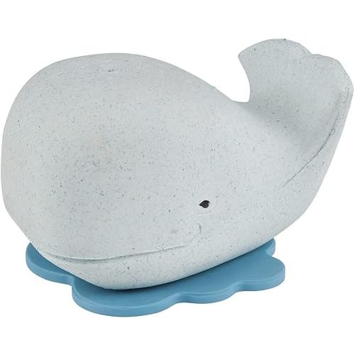 HEVEA Squeeze'n'Splash Whale Bath Toy - Bath Toy for Babies and Toddlers - 100% Natural Rubber, Plant Based, Plastic-Free, BPA-Free