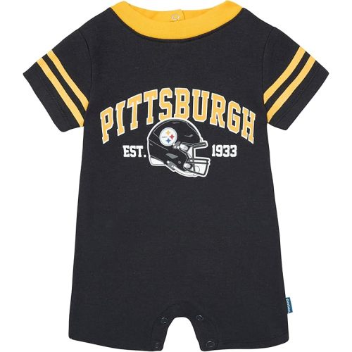 Gerber NFL unisex-baby Nfl Team Short Sleeve Romper