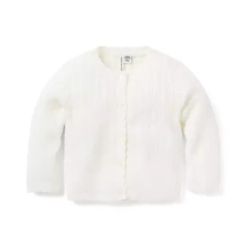 Baby Jet Ivory Baby Cable Knit Cardigan by Janie and Jack
