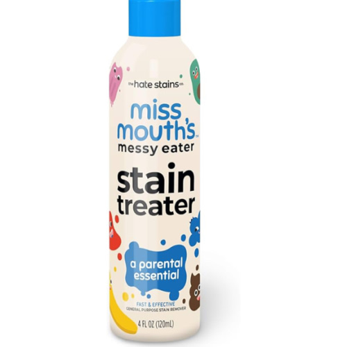 Miss Mouth's Messy Eater Stain Treater Spray - 4oz Stain Remover - Newborn & Baby Essentials - No Dry Cleaning Food, Grease, Coffee Off Laundry, Underwear, Fabric