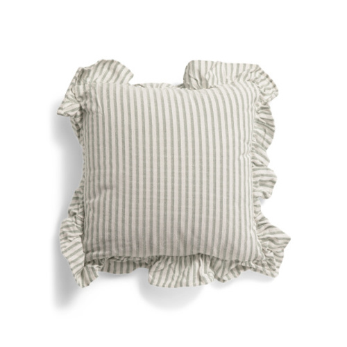 20x20in Ruffle Stripe Printed Pillow | Throw Pillows | T.J.Maxx