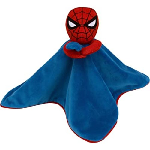 Disney Marvel Spiderman Blue and Red Super Soft Security Baby Blanket