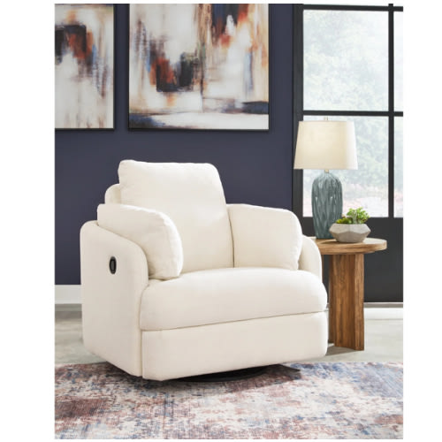 Ashley Furniture Modmax Oyster Swivel Glider Recliner (Online Special Price) | Ornate Home