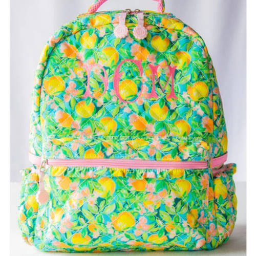 Ridley Backpack - Bright Lemon Floral - SweetHoney Clothing