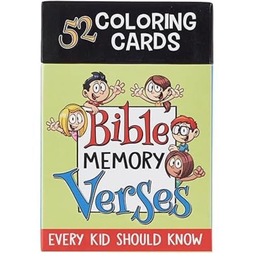 52 Coloring Cards for Kids: Bible Memory Verses Every Kid Should Know