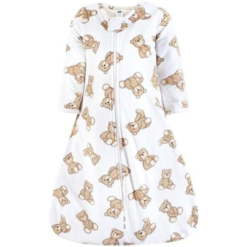 Hudson Baby Infant Girls Long Sleeve Plush Faux Fur Sleeping Bag, Wearable Blanket