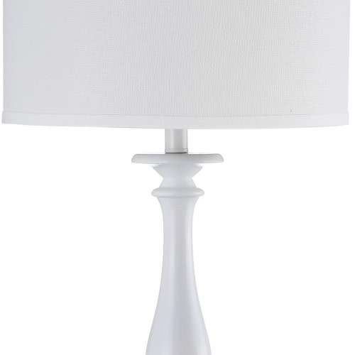 SAFAVIEH Lighting 62-inch Bessie Candlestick White Floor Lamp - 15"x15"x62"