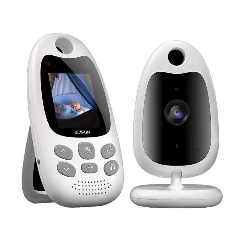 BOIFUN Video Baby Monitor with Camera Audio ,No WiFi, VOX Mode, 2-inch Smart Temperature Monitoring, Wireless Night Vision