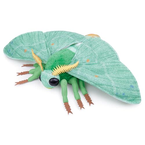 Simulation Emerald Moth Plush Toy, 9in Realistic Emerald Moth Stuffed Animal Children's Toys