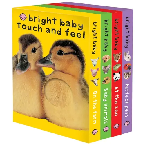 Bright Baby Touch & Feel Boxed Set: On the Farm, Baby Animals, At the Zoo and Perfect Pets (Bright Baby Touch and Feel)