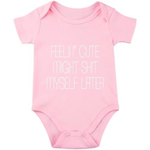 listery Funny Romper Cute Novelty Infant Baby Bodysuit Funny Baby infant Pregnancy Announcements