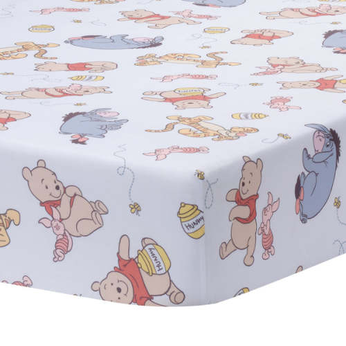 Disney Baby Winnie the Pooh & Friends Fitted Crib Sheet – Lambs & Ivy