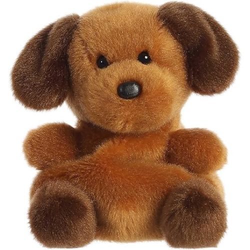 Aurora® Adorable Palm Pals™ Ruff Ruff Puppy™ Stuffed Animal - Fun Collectible Plush for Kids and Adult Collectors - Perfect for Decorating Rooms and Birthday Gifts - Brown 4.5 Inches
