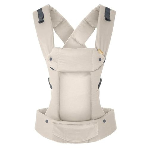 Beco Gemini Baby Carrier Newborn to Toddler - Front, Back and Hip Seat Carrier, Baby Carrier Backpack & Baby Front Carrier with Adjustable Seat, Ergonomic Baby Holder Carrier 7-35lbs (Ecru)