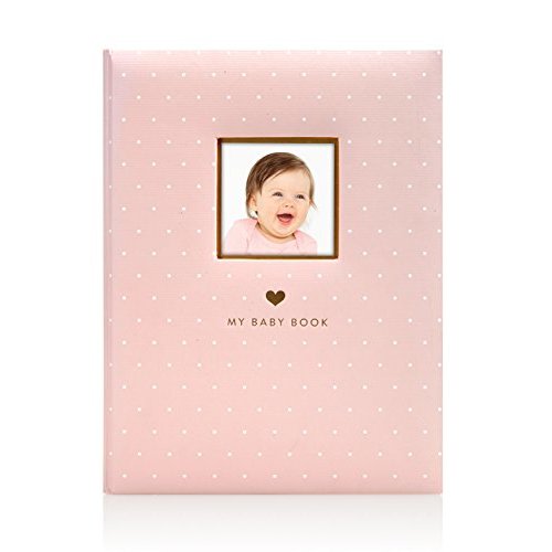 Little Blossoms Baby Keepsake Book, Baby Photo Album, Baby Girl Memory Book, Pink Polka Dot