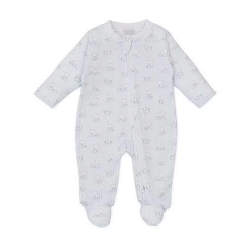 Kissy Kissy - Zip Footie - Beary Besties Blue