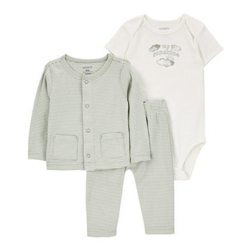 Baby Boys or Baby Girls Cardigan, Bodysuit and Pants, 3 Piece Set