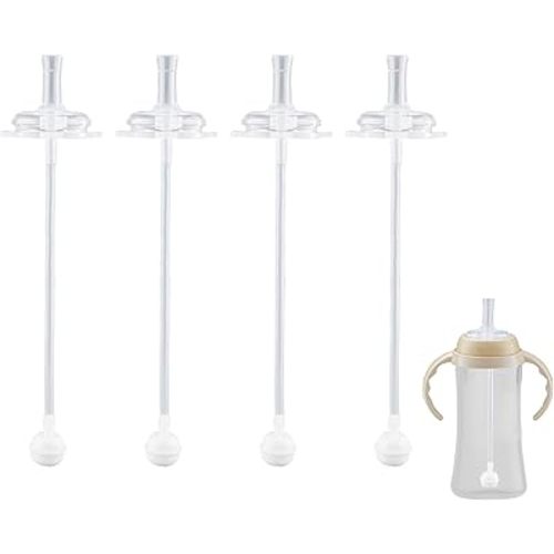 4 Pcs Replacement Weighted Straws for NUK Sippy Cup