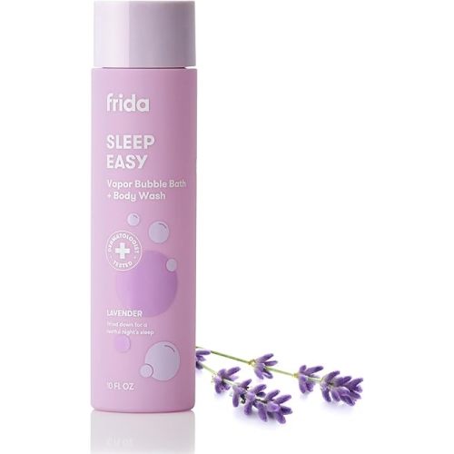 Frida Baby Lavender Baby & Kids Bubble Bath + Body Wash, Sleep & Calming Toddler & Baby Body Wash, Dermatologist Tested, Tear-Free, Hypoallergenic, Safe for Skin, Super Sudsy, 10oz