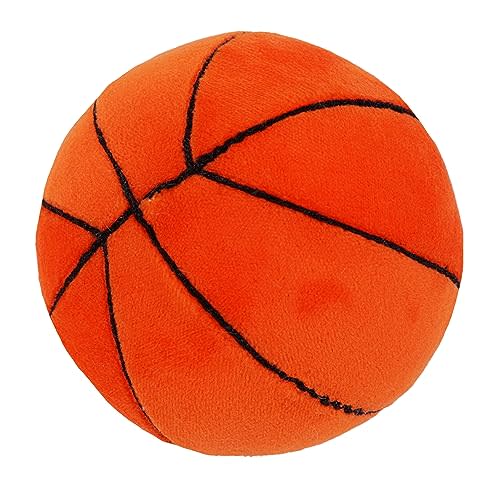 June Garden 3" My First Basketball - Plush Baby Rattle Sensory Toy - Safe Soft Sports Toy for Infants Boys and Girls