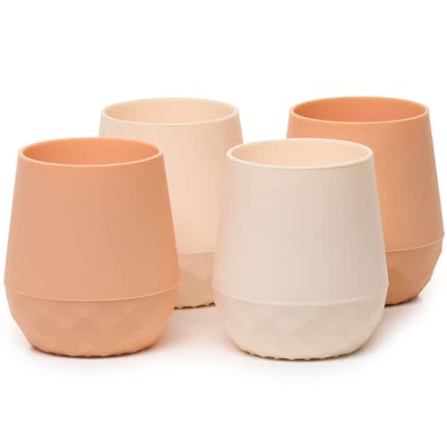 Tooshka® | Set of Four Tiny Cups | Baby-Led Weaning Essentials for Toddlers 6+ Months of Age | BPA, Lead, & Phthalate Free