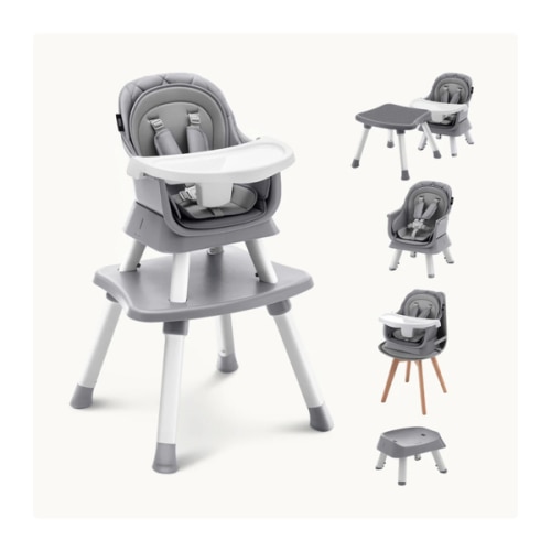 HARPPA Moro | 8 in 1 High Chair, Newborn to Toddler Feeding Booster Seat with Recline & Adjustable Heights, Portable, Easy to Clean & Fold – Perfect for Mealtime, Playtime & Growth
