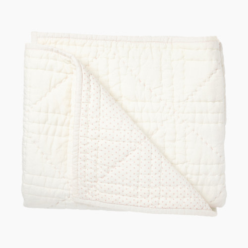 Petit Pehr Quilted Blanket - Pink Stork
