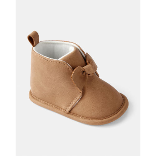 Baby Girl Bow High-Top Casual Shoes - Brown - OshKosh | Carter's