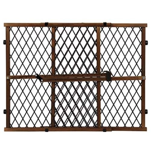 Position & Lock Baby Gate, Pressure-Mounted, Farmhouse Collection