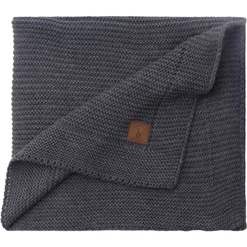 Baby Soft Knitted Blanket - Soft & Breathable - Oeko-Tex Certified - Lightweight & Cuddly - Perfect for Newborns, Toddlers, Cot, Pram & Baby Room (Graphite)