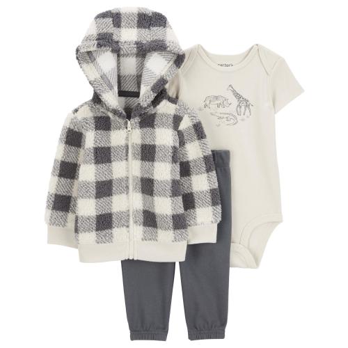 Carter's Child of Mine Baby Boy Cardigan Outfit Set, 3-Piece, Sizes 0/3-24 Months