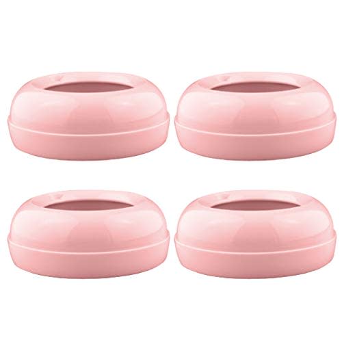 Maymom Replacement Baby Bottle Nipple Rings for Philips Avent Bottle, Compatible Screw Ring Collar for Avent Natural Plastic and Glass Bottles; Not for AntiColi Nipple, BPA-Free, Secure Latch, 4-Pack