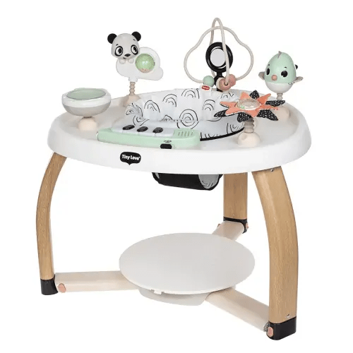 Tiny Love 5-in-1 Here I Grow Stationary Activity Center – Black & White Décor Collection, Black & White