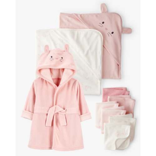 Baby 9-Piece Bunny Bath Time Gift Set - Pink | Carter's