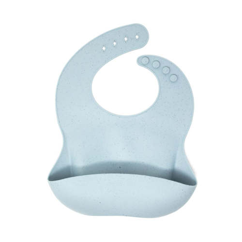 Silicone Baby Meal Bib - Sea Foam Speckled