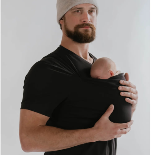 Lalabu Dad Shirt | Original Babywearing T-Shirt with Kangaroo Pouch | Baby Wrap Carrier for Newborns & Infants | Baby Wrap Carrier for Newborns | Essential for new Dads