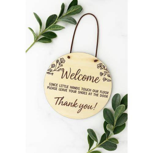 No shoes sign, no shoes inside, remove your shoes sign, front door sign, baby shower gift, shoes off please, little hands touch the floor