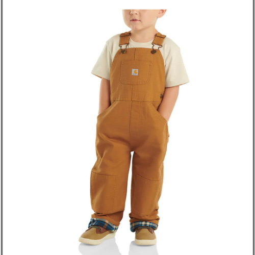Kids' Canvas Bib Overall Flannel-Lined (Infant/Toddler) | Best Selling Gifts | Carhartt
