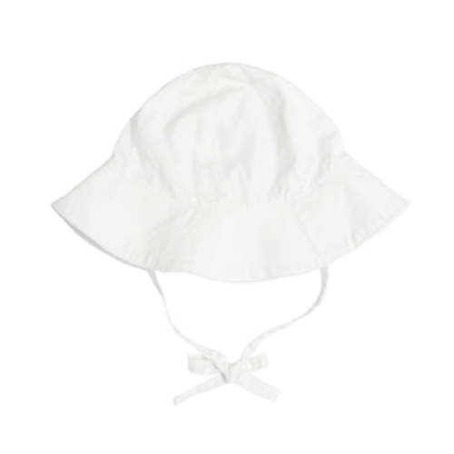 baby white french terry sun hat