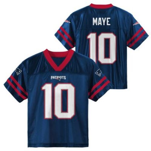 NFL New England Patriots Drake Maye Toddler Boys' Short Sleeve Jersey