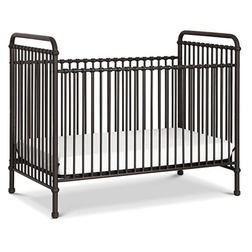 Namesake Abigail 3-in-1 Convertible Metal Crib in Vintage Iron, Greenguard Gold Certified
