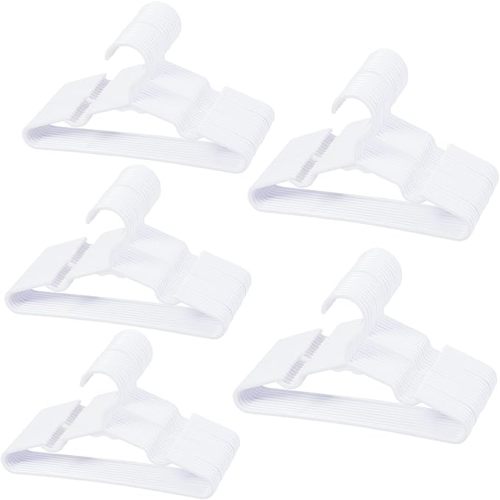 100 pcs White Baby Nursery Closet Hangers,Non-Slip Laundry Infant Pant Hanger for Newborn Clothes,Ultra-Thin Child Coat Hanger for Girl Boy Toddler Kid