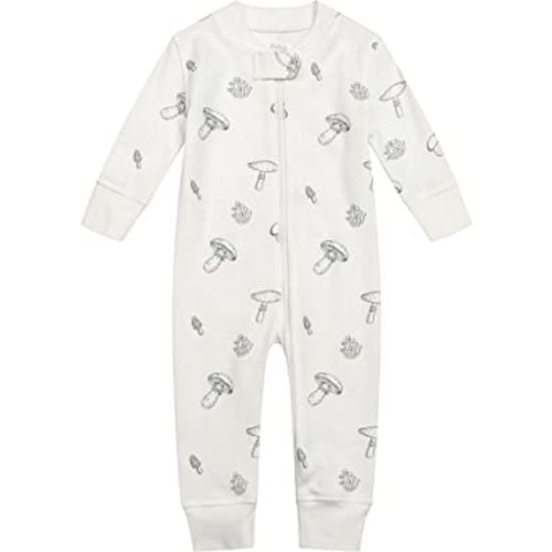 Owlivia Organic Cotton Baby Boy Girl Zip up Sleep 'N Play Pjs, Footless, Long Sleeve