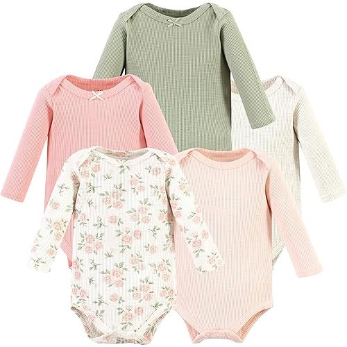 Hudson Baby Unisex Baby Thermal Long Sleeve Bodysuits