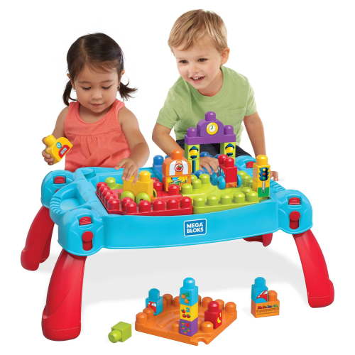 Mega Bloks Build ‘n Learn Table Activity Set, 28 Big Blocks