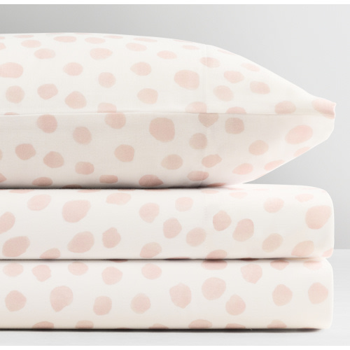 Painted Dots Ultra-Fine Organic Cotton Crib Fitted Sheet | RH Baby & Child